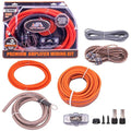 Elite Audio Premium 0 Gauge CCA Amplifier Installation Wiring Amp Kit, 3600 watt High-Power Wiring with Triple Shielded RCA’s and ANL Fuse Holder - EA-PRMK0 Amp Install Kit
