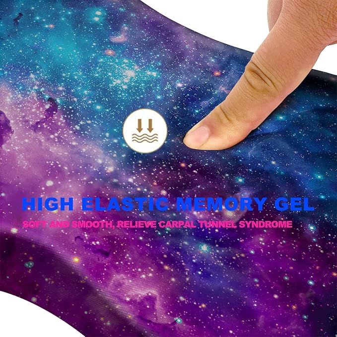 KUOSGM Mouse Pad Wrist Support, Ergonomic Mouse Pad with Massage Dot, Comfortable Computer Mouse Pad for Laptop, Wrist Rest Pain Relief Mousepad with Non-Slip PU Base for Office & Home, 12 x 8 in