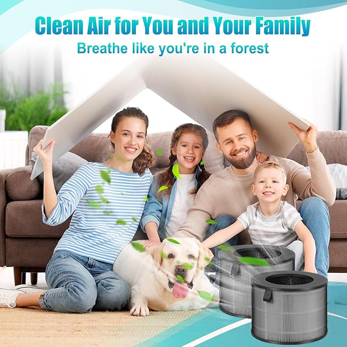 U9CV2B Filter Replacement-Compatible with LG PuriCare AeroTower Fan U9C Series U9CV2B,U9CS1C,U9CV1C Air Cleaner Purifier Filter,3-in-1 Ture Filter and Activated Carbon Filter(U9CV2B 2Pack)