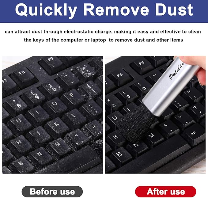 6 Pieces Portable Laptop Cleaning Brush Electronic Cleaning Brush Swipe Computer Brush for Laptops Keyboard Mobile Phones Cameras Digital Products Car Interior Detailing Home and Office Items