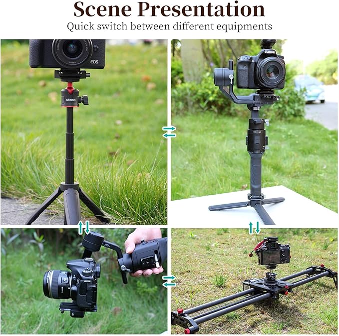 FALCAM F38 Quick Release Kit V1, Plate for DSLR/Mirroless Camera Compatible with Arca Swiss and Clamp for Tripod/Stablizer/Gimbal/Slider-2268