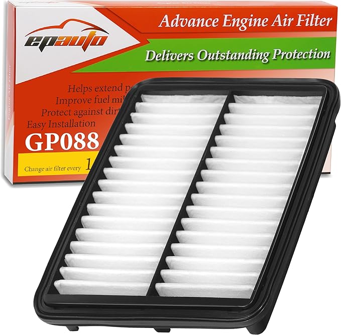 EPAuto GP088 (CA12088) Engine Air Filter, Replacement for Mazda CX-3 (2016–2022) – Rigid Panel Filter for 2.0L 4 Cylinder Engine – Improves Airflow, Fuel Efficiency & Engine Protection