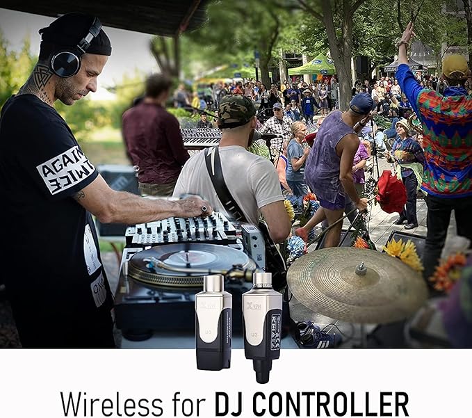 Xvive U3 Microphone Wireless System for DJ Controllers, Mixer to Active（2PACK）