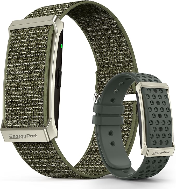 EnergyPort Fitness Tracker,Wearable Health Smart Bracelet Band with Blood Oxygen 170+ Sport Mode 60-Day Battery,Lifetime Membership,Activity Tracking Heart Rate Sleep Monitor for Android iOS,2 Bands