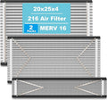 (2-Pack) 216 Replacement Filter Compatible with April-Aire Air Purifiers 1210,1620,2210,2216,3210,20x25x4 MERV-10 Furnace Filter Replacement