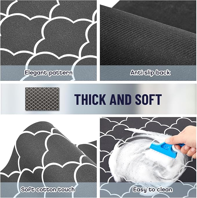 Teenyyou 1 Pcs 26" x 18" Dryer Top Protector Mat, Washer and Dryer Topper, Non Slip Waterproof Machine Cover Dust Proof Quick Drying Topper Pad for Laundry and Kitchen (Stylish)