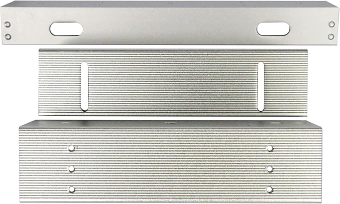Visionis FPC-5192 600lbs Indoor Electromagnetic Lock with 600 lbs L and Z Bracket for Inswinging Door Access Control Maglock