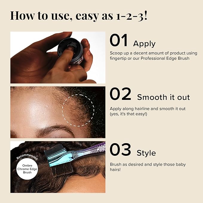 Red by Kiss Edge Fixer Extreme Hold, Strong Edge Control with 24-Hour Hold, Infused with Biotin for Nourishment & Hydration, No Flaking or Oily Residue (0.5 Fl.oz.)