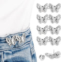 TOOVREN Pant Waist Tightener - No Sew, No Tools Jeans Button Tightener - Adjustable Buttons for Loose Jeans - 4 Sets