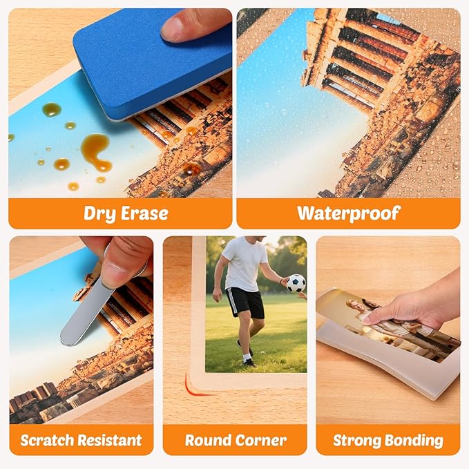 Lamtetur Thermal Laminating Pouches 9"x11.5" Inches, Holds 8.5 x 11 Inch Sheets,5mil 100Pack Hot Laminate Films, Clear Laminator Papers, Letter Size Lamination Sheets (5MIL 100PK)