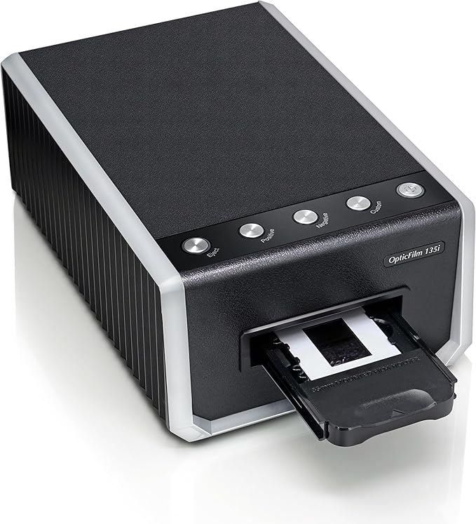 Plustek OpticFilm 135i - Automatic Film & Slide Scanner, Batch converts 35mm Slides & Film Negatives, Support 3rd Party Editing Software Export, Max. 7200 dpi