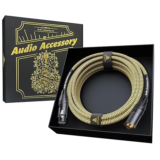 AA AUDIO ACCESSORY Gold Series Star Quad XLR Cables 15ft, Neutrik Connectors, 19AWG Microphone Cable, Kevlar-Reinforced Nylon Braided Handmade Mic Cable, 100% Coverage OFC Braid and Al-Foil Shielding