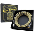 AA AUDIO ACCESSORY Gold Series Star Quad XLR Cables 15ft, Neutrik Connectors, 19AWG Microphone Cable, Kevlar-Reinforced Nylon Braided Handmade Mic Cable, 100% Coverage OFC Braid and Al-Foil Shielding