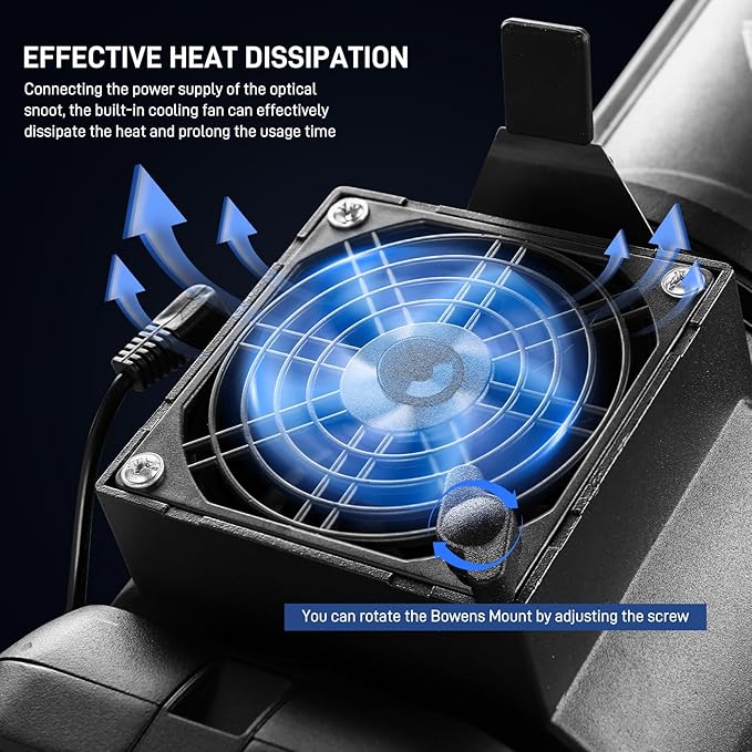 GVM Conical Optical Snoot Kit, Spotlight Snoot Photography with 40° Projection Lens, 30 Gobos and 5 Color Filters, Adjustable Focus Bowens Mount Snoot for Studio LED Video Lights Flash Up to 600W