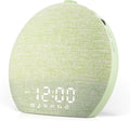 Geuuap Sunrise Alarm Clock White Noise Sound Machine for Bedroom | Natural Wake-Up Light with 30 Soothing Sleep Aids, Bluetooth Speaker, Dimmable Clock, Screen-Free Design for Baby Kids-Matcha Green