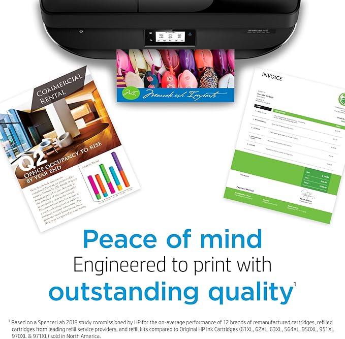 HP Original 952XL Black, Cyan, Magenta, Yellow High-Yield Ink Cartridges (5-Pack) | Works OfficeJet 8702 OfficeJet Pro 7700, 8210, 8700 Series | Eligible for Instant Ink | 6ZA00AN