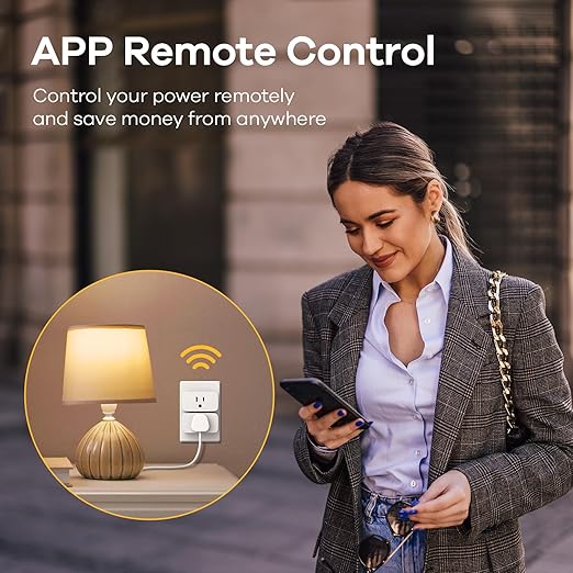 Linkind Matter Smart Plug, Work with Apple Home, Siri, Alexa, Google, SmartThings, Smart Outlet 15A/1800W Max, Smart Home Automation, APP Remote Control,Timer&Schedule, 2.4G Wi-Fi Only, 2 Pack