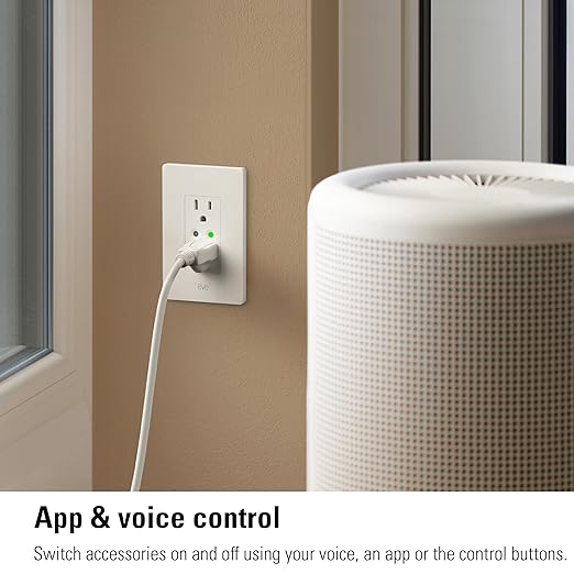 Eve Energy Outlet (Matter) 3-Pack – Smart Outlet & Power Meter, App & Voice Control, No Bridge, Thread, Works with Apple Home, Alexa, Google Home, SmartThings, 100% Privacy, Requires Thread Router