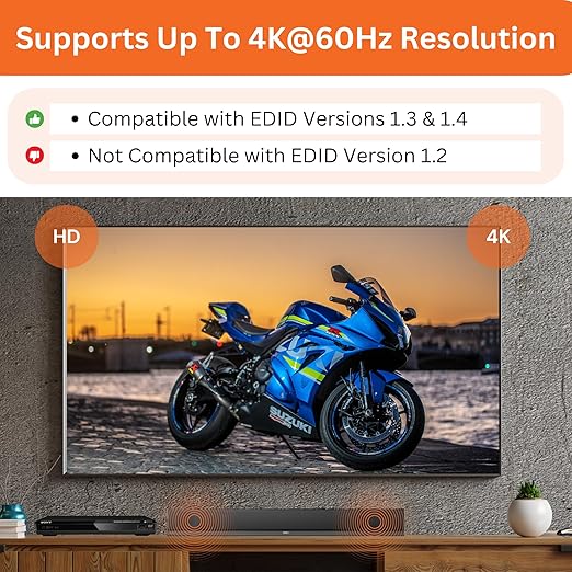 4K 60Hz HDMI Audio Extractor Converter SPDIF + 3.5MM Output Supports HDMI 2.0, HDCP 2.2, 1080P@120Hz, 1080P@144Hz, Dolby Digital/DTS Passthrough CEC, HDR10 by J-Tech Digital [JTD18G-H5CH]