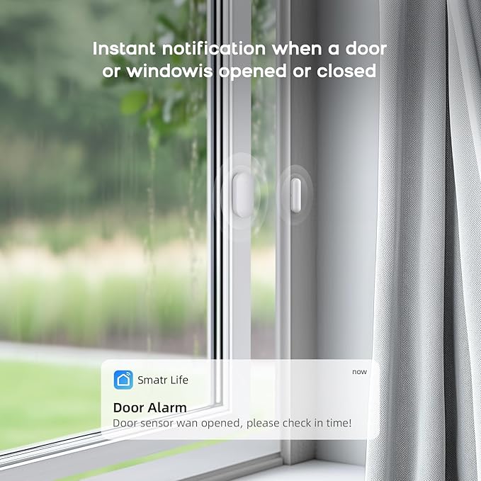 LWOHSI Wireless Home Alarm System with Touch Screen,Smart Home Security System,DIY Door/Window Alarms,Motion Detector,4G Phone Call/SMS/App Instant Alerts,Work with Alexa For House and The Kids Safety