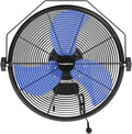 Fanqiebros 4580 CFM 18 inch High Velocity Wall Mounted Fan, 3-Speed Metal Fan with Sealed Motor, 360 Degree Tliting Heavy Duty Wall Fan for Patio, Barn, Garage, and Gazebo - UL listed