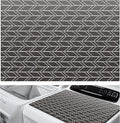 Teenyyou 1 Pcs 26 x 18 Dryer Top Protector Mat, Washer and Dryer Topper, Non Slip Waterproof Machine Cover Dust Proof Quick Drying Topper Pad for Laundry and Kitchen (Classical)
