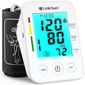 LinkSun Blood Pressure Monitor for Home Use with Large Upper Arm Cuff, Rechargeable Blood Pressure Machine with 100 Memory Recalls for 2 Users, Large LCD Screen, Charging Cable - 2008