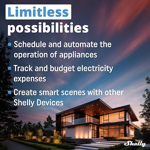 Shelly Wave Plug US LR | Z-Wave Long Range Smart Plug with Power Monitoring 15 A | Home Automation | iOS Android App | Low Power Consumption | Smart Schedules & Scenes | Bulletproof Security