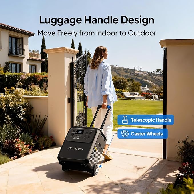 BLUETTI Elite 400 Solar Generator with 2×200W Solar Panels Included (Ship Separately), 3840Wh LFP Batttery Backup with 2600W AC Outlets (3900W Power Lifting) for Home Backup, Outage, RV Life, Camping