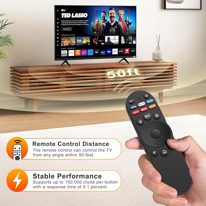 Voice Remote Control for Vizio Smart TV Remote, XRT270 Bluetooth Voice Remote Control for VIZIO SmartCast D/P/M/V-Series 4K QLED Quantum Pro Smart TVs VQP65C-84 VQP75C-84 M65Q6-L4 V4K43M-0804