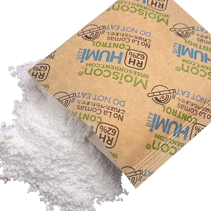 Wisesorb 15 Pack 62% Two-Way Humidity Control Packs, 8 Gram for Storing 1 oz, Size 8 Moisture Control Packets Individually Wrapped
