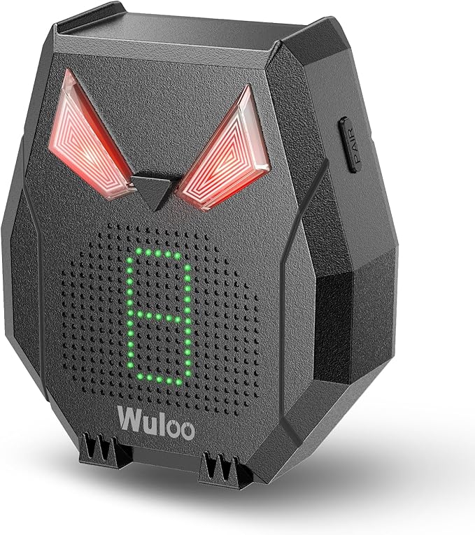 Solar Driveway Alarm Wireless Outside Weatherproof 1/2 Mile Long Range, Outdoor Motion Sensor Detector Alarm Driveway Alert System with Rechargeable Battery/Expandable (Receiver Only)