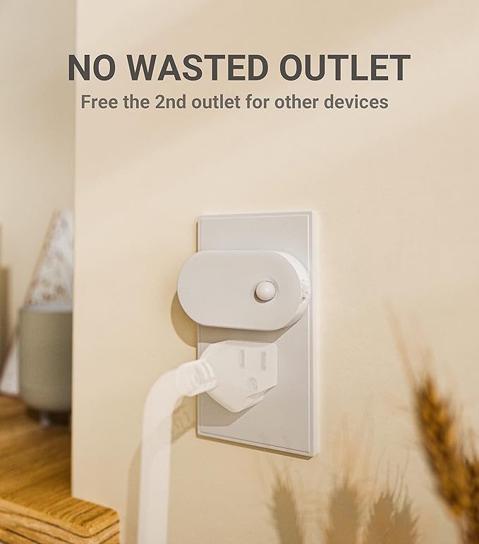 Lyridz Plug in Night Light with Motion Sensor, Smart Cool White LED Nightlights with 1-120LM Stepless Adjustable Brightness for Bathroom, Bedroom, Kitchen, Stairs, Hallway, 6 Pack