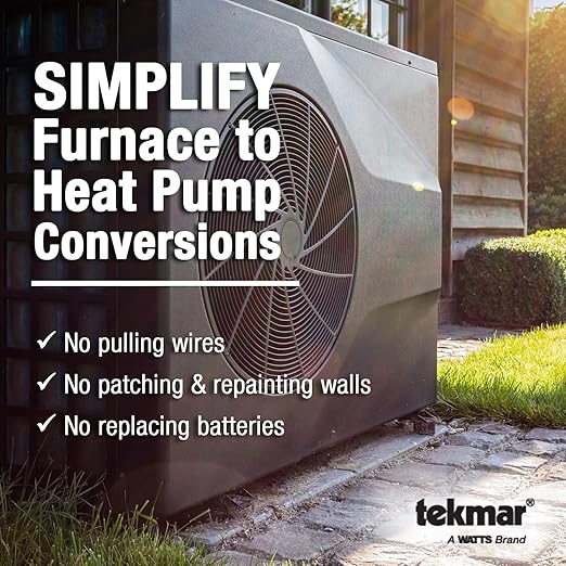 tekmar Invita Wi-Fi Thermostat | 2-Wire, Energy Star Approved, Up to 2-Stage Heat, 2-Stage Cool, Fan & 2 Accessories or Up to 4-Stage Heat, 2-Stage Cool, Fan, Reversing Valve and 1 Accessory | ERV/HRV