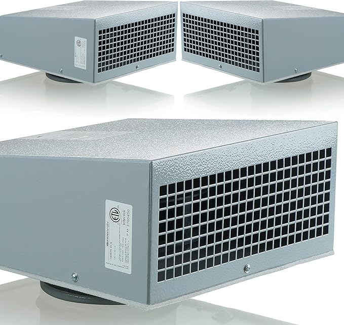 VENTS-US VCN 100 - Wall Mounted Outdoor Exhaust Ventilation Fan Compatible with 4 Inch Duct Diameter - 238 CFM