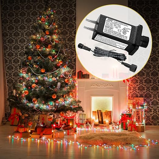 4.5V 1A LED Controller with Extension Cord, Replacement Model JT-DC45V1000-C Class 2 Power Supply IP44 LED Light Controller Low Voltage Transformer for Halloween Christmas Holiday String Light