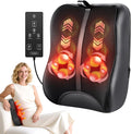 OMASSA Shiatsu Back Massager with Heat-Electric Back Massager for Pain Relief Deep Tissue-Up and Down Rolling Massage Heated Lower Back Massager for Office/Home/Car-Gift for Men Women Parents