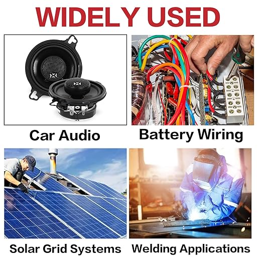 8 Gauge Wire (25ft Each - Red/Black) Copper Clad Aluminum CCA - Primary Automotive Wire,Car Amplifier Power & Ground Cable, 20PCS Lugs Terminal Connectors,20PCS 2:1 Heat Shrink Tubing