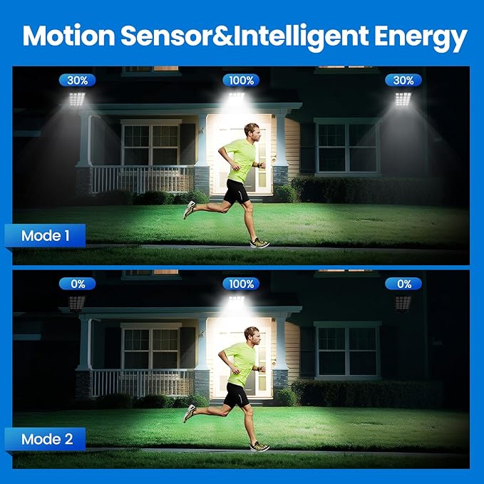 2 Pack 16" Large Solar Street Lights Outdoor Waterproof - Solar Powered Security Parking Lot Light Dusk to Dawn 60000LM,Motion Sensor Commercial LED Solar Flood Lights Remote Control for Outside Yard