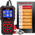 Acclope BT60 Pro Car Battery Tester with Cloud Printing,100-3000 CCA, Digital Analyzer for 6V/12V/24V Batteries, AGM Lithium Gel Battery Checker, Automotive Alternator System