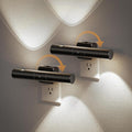 JandCase LED Night Light, Modern Night Lights Plug into Wall, Soft White 3000K,0-100LM Adjustable Brightness with Dusk-to-Dawn Sensor, Dimmable Night Lights for Bathroom, Hallway, Bedroom,Stairway