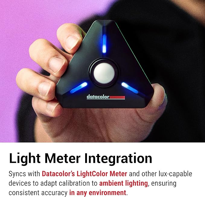 datacolor SpyderPro - Monitor Calibration Up to 12000nits, 3D LUT Capability, Device Preview Plus, Content Credentials (C2PA), and Light Meter Integration