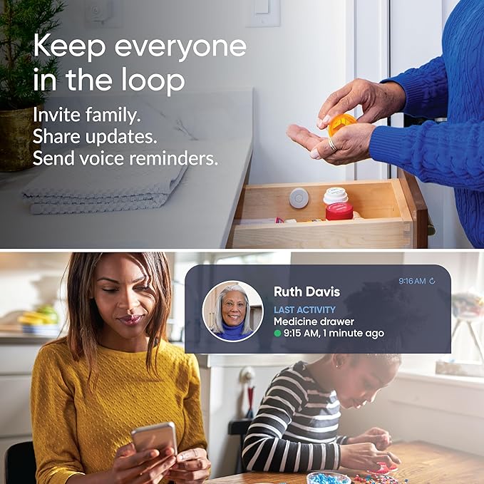 NOMO Smart Care Medical Alert System, Fall Detection for Seniors, WiFi in Home Monitoring Safety System, Emergency Call Button, Custom Fall Alert, Virtual Caregiver, 30-Day Trial Monthly Subscription