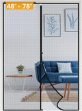 Yotache Top Middle Anti-Tearing Magnetic Screen Door Fits Door Size 48 x 78, Screen Size 50" x 79" for French Door and Patio Door