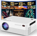 Mini Projector, H5 Portable Video Projector with WiFi & Bluetooth, Movie Projector Supports 8K with Android System, Auto Keystone Correction, 40"-200" Screen Video Projector, with HDMI Cable