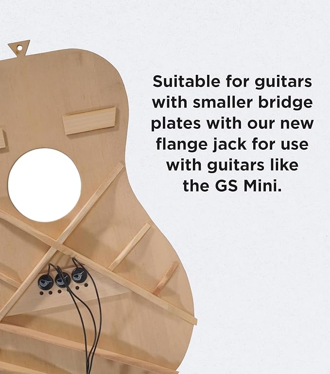 Journey Instruments Passive Piezo Acoustic Pickup – EP201KM Three Balanced German-made Passive Pickup Elements – Piezo Pickup for Acoustic Guitars (Ceramic)