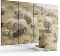Wall Art Acoustic Panels,70''×47''Sound Absorbing Panels-8-Pack with 60 Adhesive Tabs, Decorative Sound Absorbing Panels for Living Room and Recording Studio, Offices-Hillside sheep