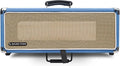 Sound Town Vintage 3U Amp Rack Case, 12.5" Depth with Rubber Feet, Dust Cover, Kickstand, Beau Blue (STVRC-3BL)