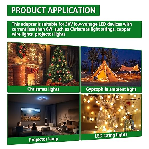 SIGANDG 30V 6W 8 Mode LED Controller with Memory Function and IR Remote Control Low Voltage Transformer for Holiday String Lights,not Fit for 8 Mode with Control Box and 1 Mode String Light(1 pcs)