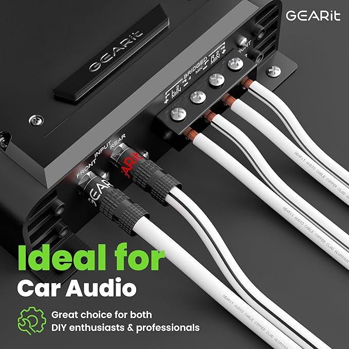 16AWG Speaker Wire, GearIT Pro Series 16 Gauge Speaker Wire Cable (200 Feet / 60.96 Meters) Great Use for Home Theater Speakers and Car Speakers, White